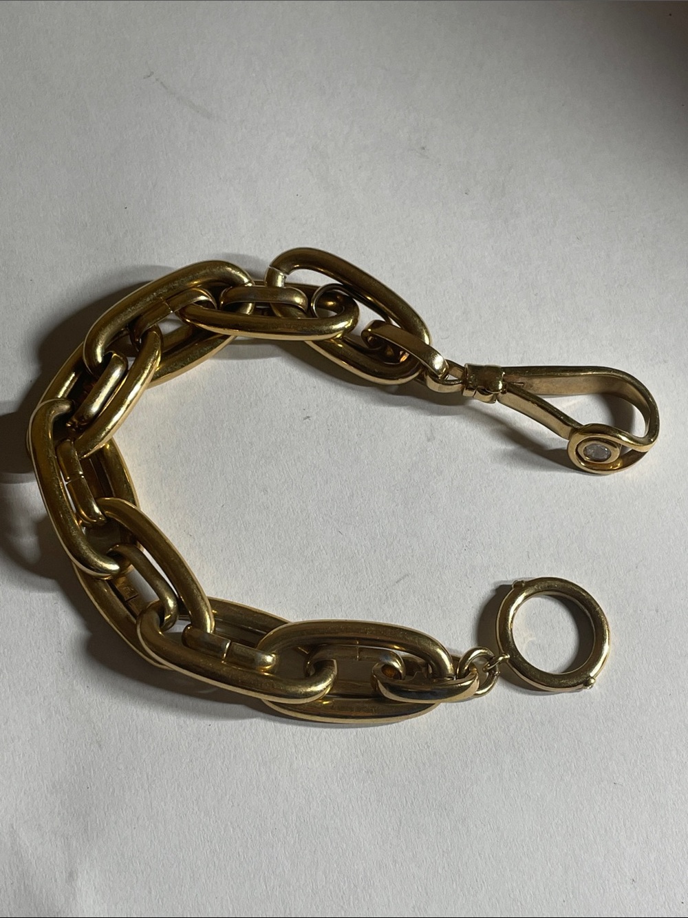 Gold-Link Chain Bracelet Watch Accessory - Classic Polished Finish